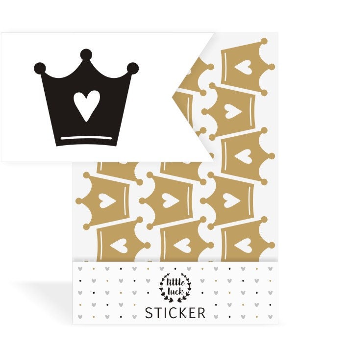 Crown wall stickers