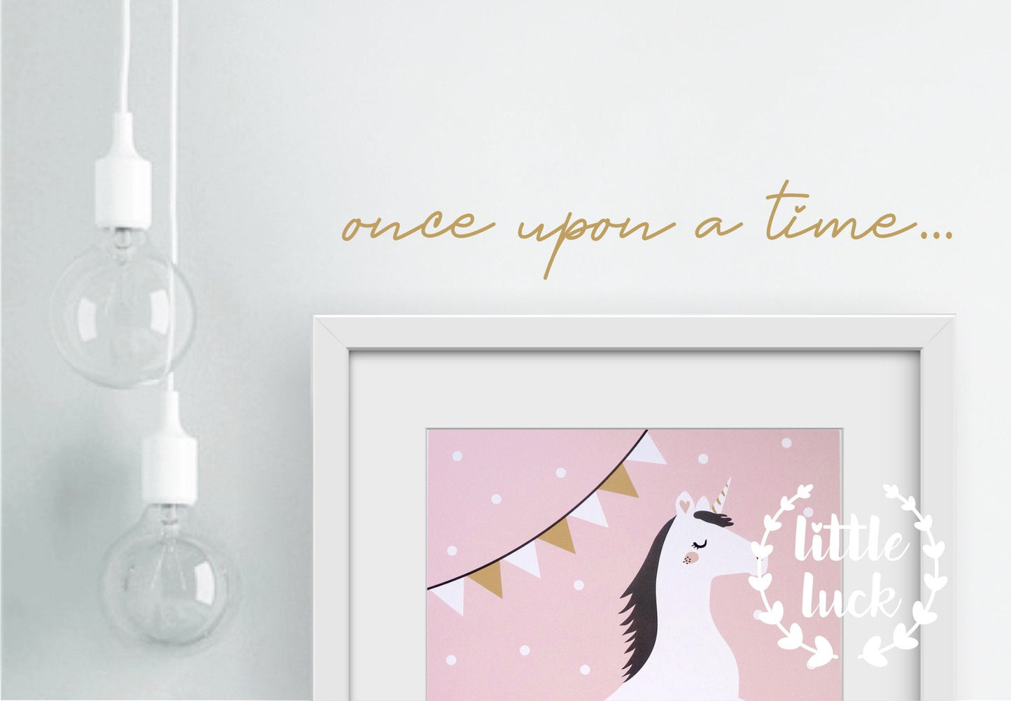 Wandsticker "ONCE UPON A TIME" - Schriftzug