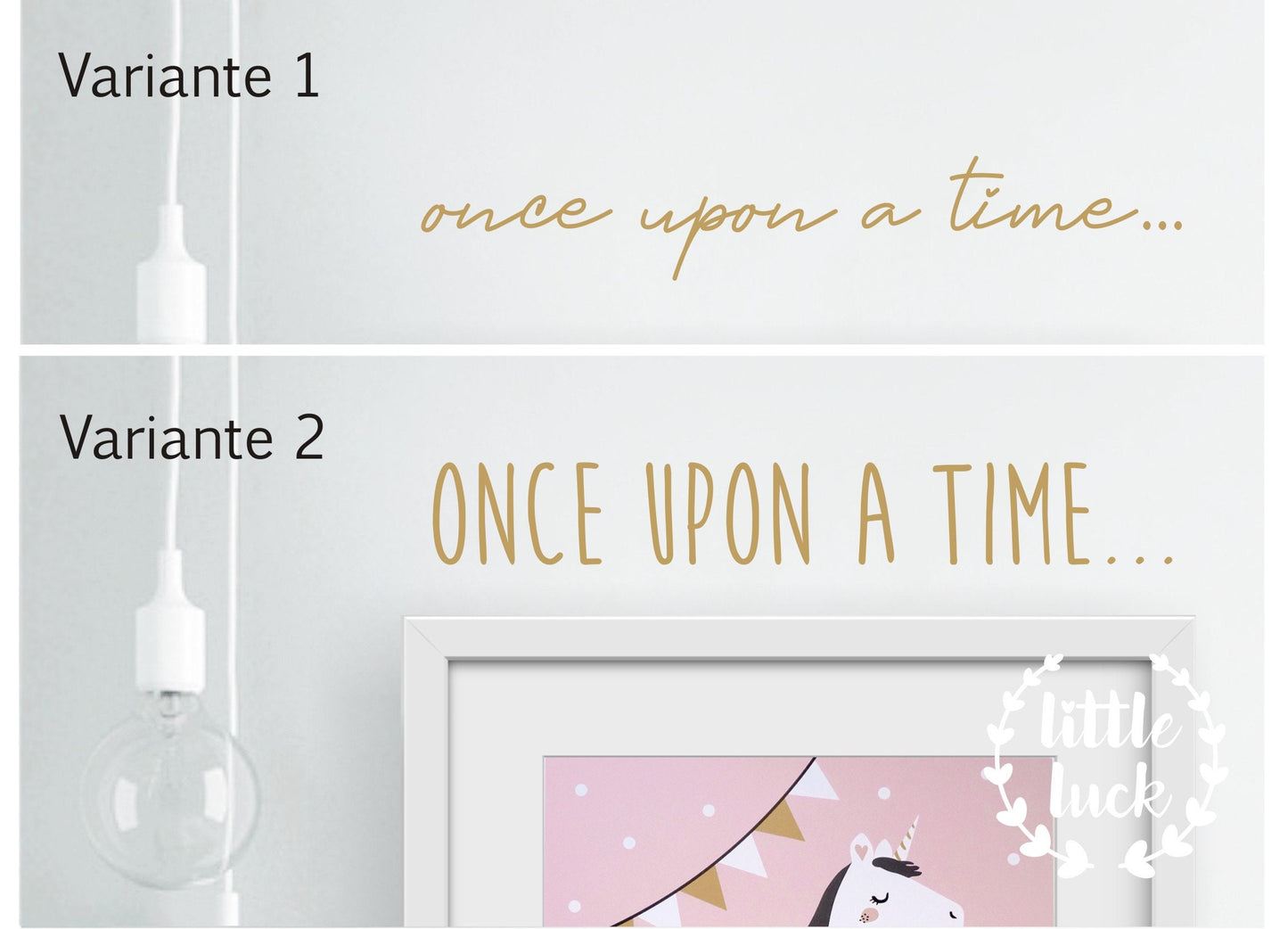 Wandsticker "ONCE UPON A TIME" - Schriftzug