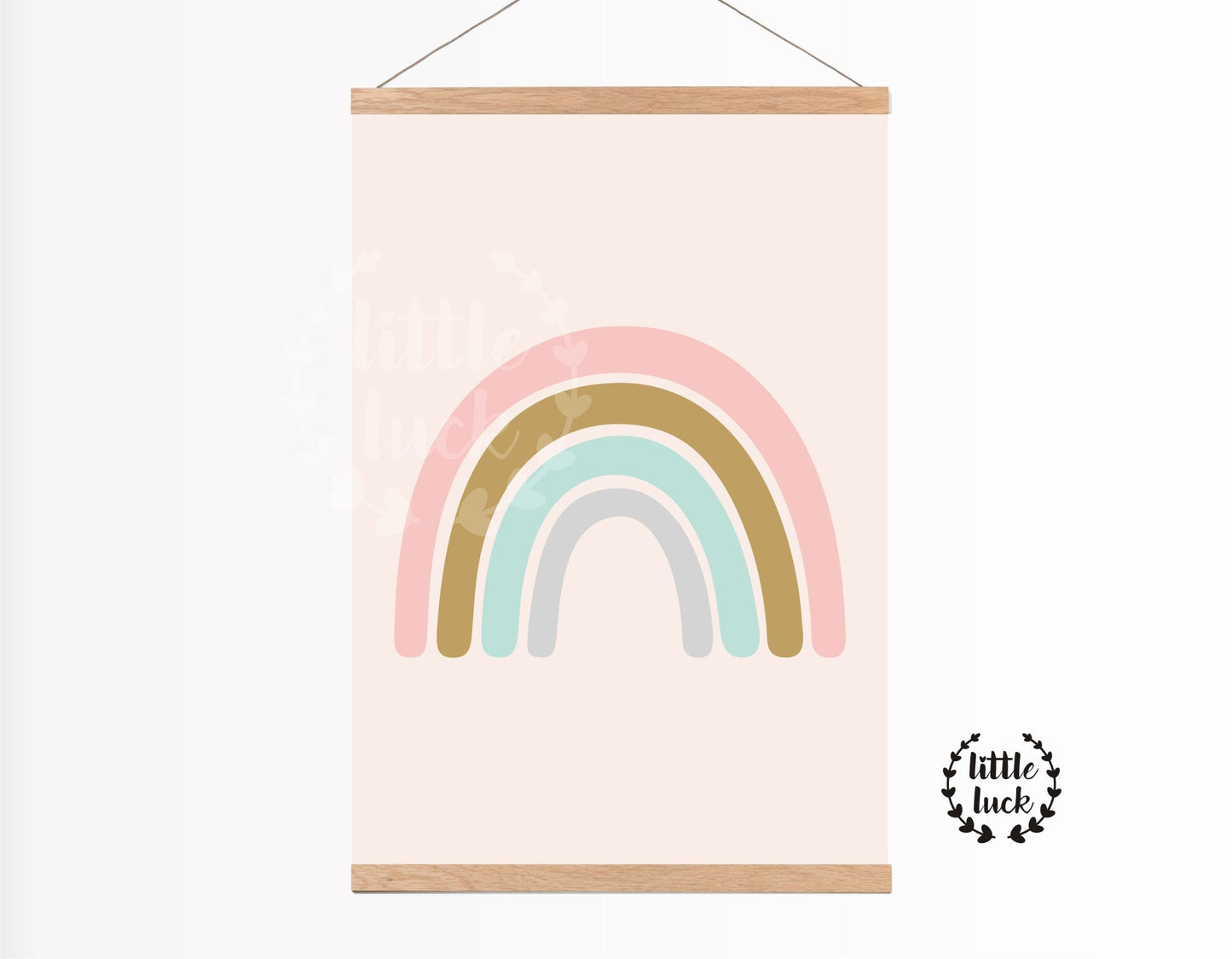 Children's room poster with rainbow motif • A4 format